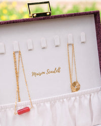 Joyero Anne efecto lino - outlet