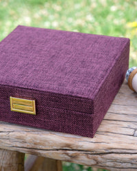Joyero Anne efecto lino - outlet