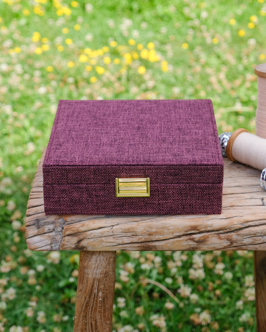 Joyero Anne efecto lino - outlet