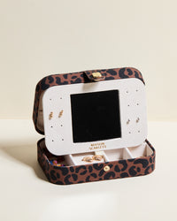 Joyero de viaje Brigitte de leopardo