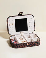 Joyero de viaje Brigitte de leopardo