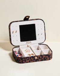 Joyero de viaje Brigitte de leopardo