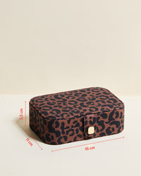 Joyero de viaje Brigitte de leopardo