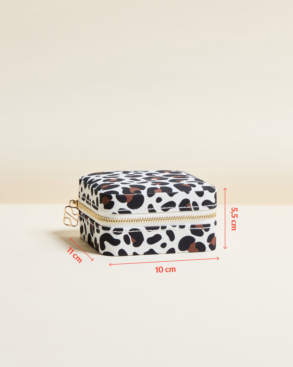 Joyero de viaje Corinne Leopardo