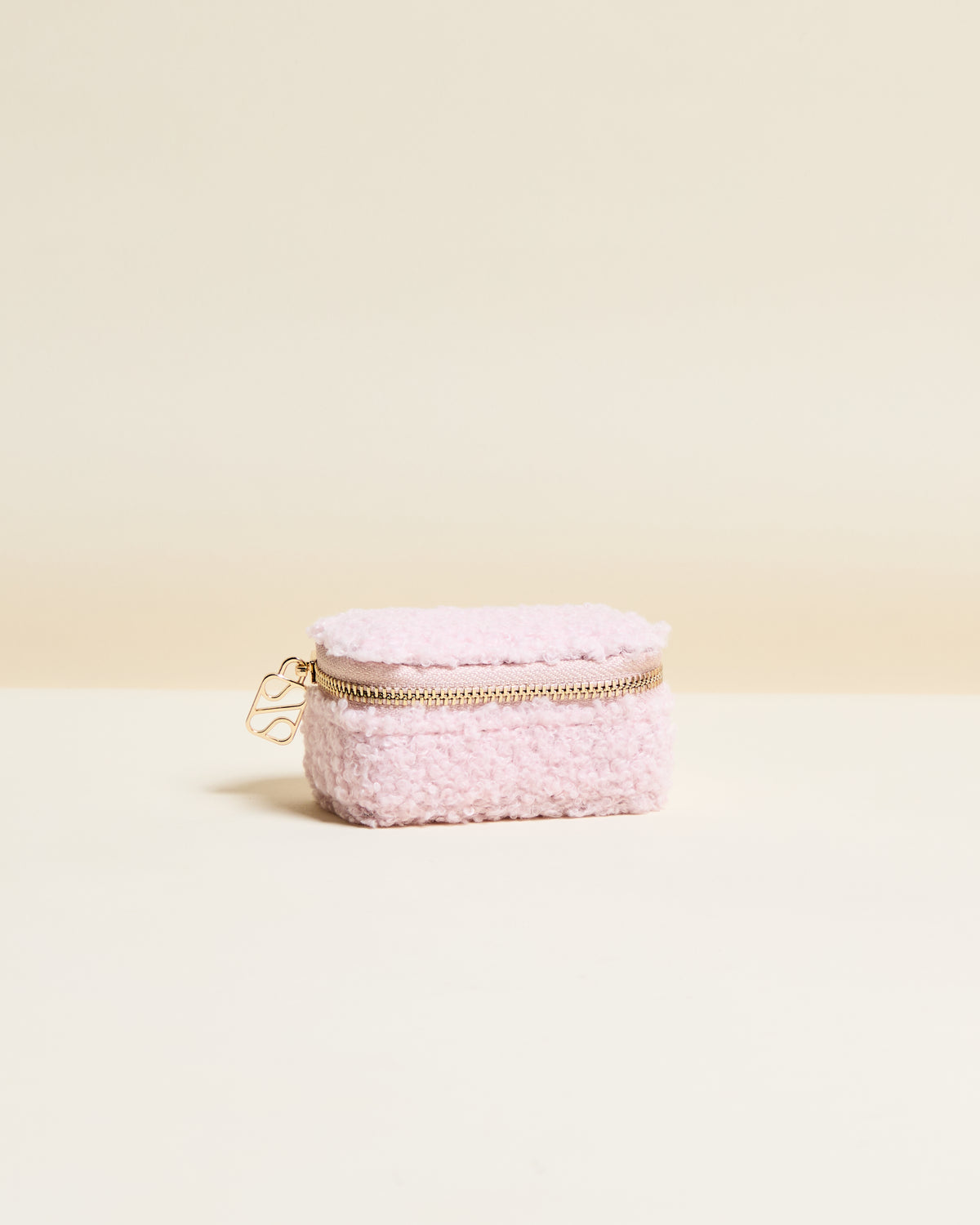 Mini joyero de viaje Marie de tejido bouclé