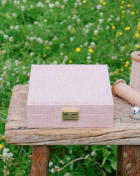 Joyero Anne efecto lino - outlet