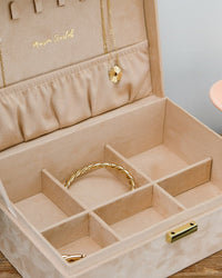 Joyero Louise de terciopelo - outlet