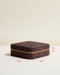 Caja para gafas Joséphine de leopardo
