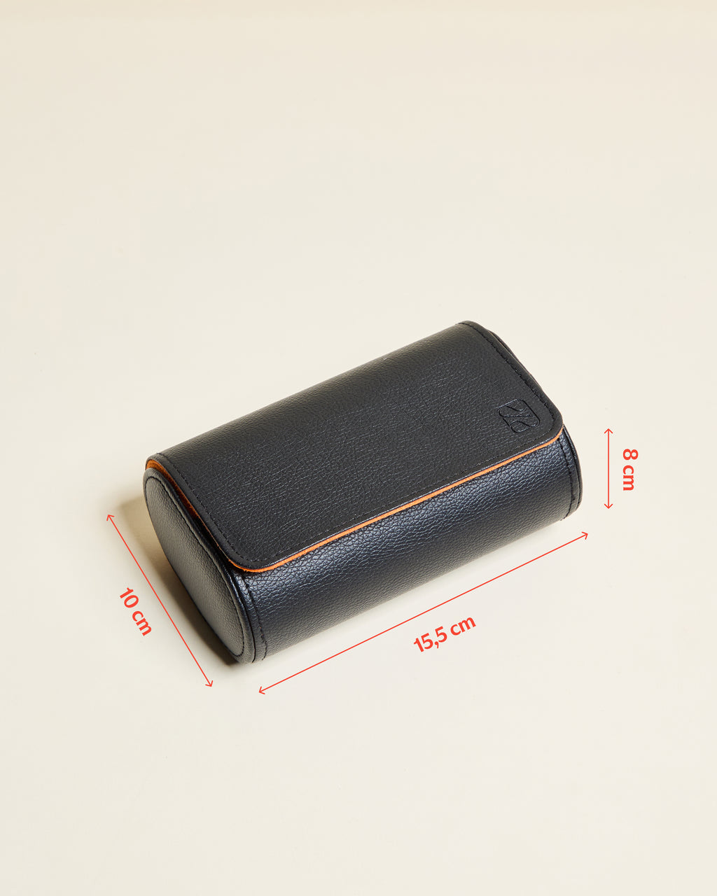 Caja de viaje para relojes James con 2 compartimentos