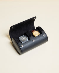 Caja de viaje para relojes James con 2 compartimentos