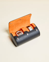 Caja de viaje para relojes James con 2 compartimentos