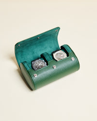 Caja de viaje para relojes James con 2 compartimentos