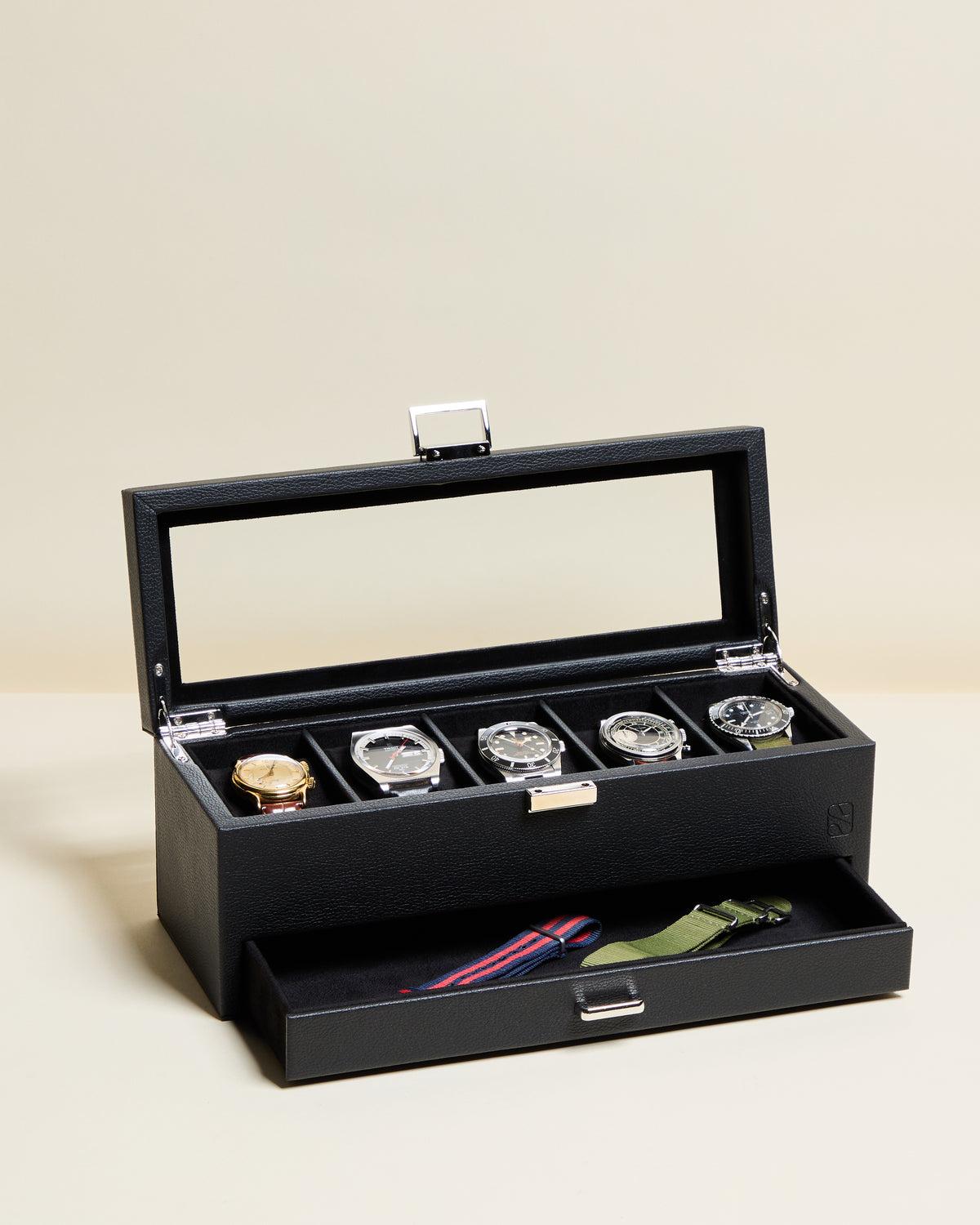 Caja para relojes Paul de 5 compartimentos
