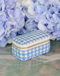 Minijoyero de viaje Marie con estampado de pata de gallo - outlet
