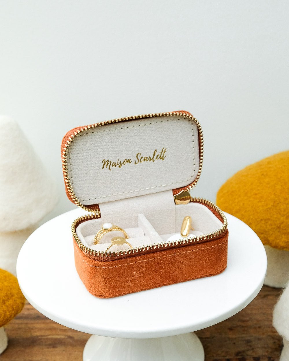 Mini joyero de viaje Marie de terciopelo - outlet