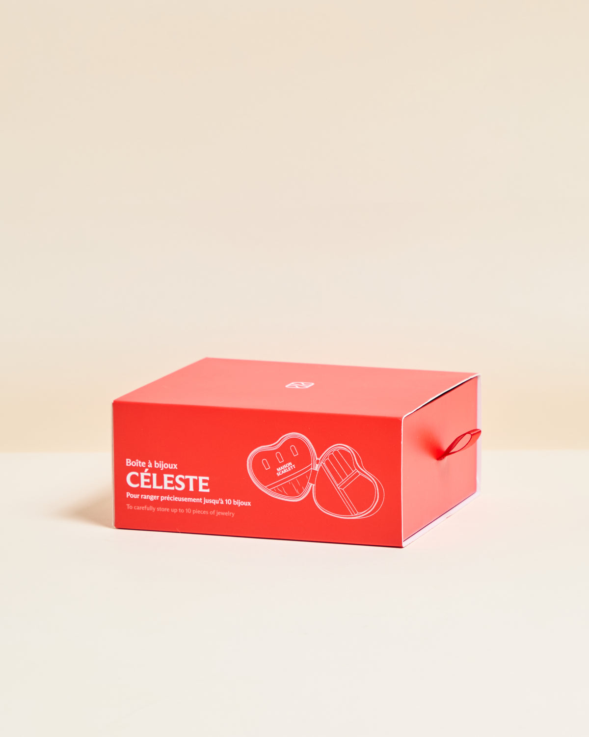 Joyero con forma de corazón Céleste Amour Amour