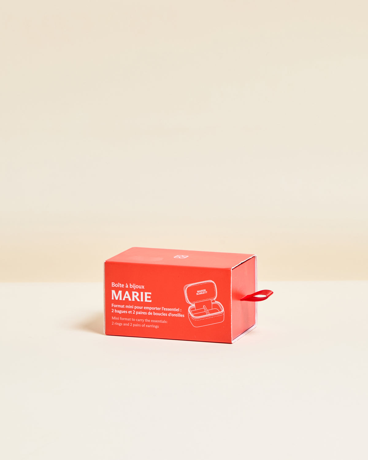 Mini joyero de viaje Marie de terciopelo
