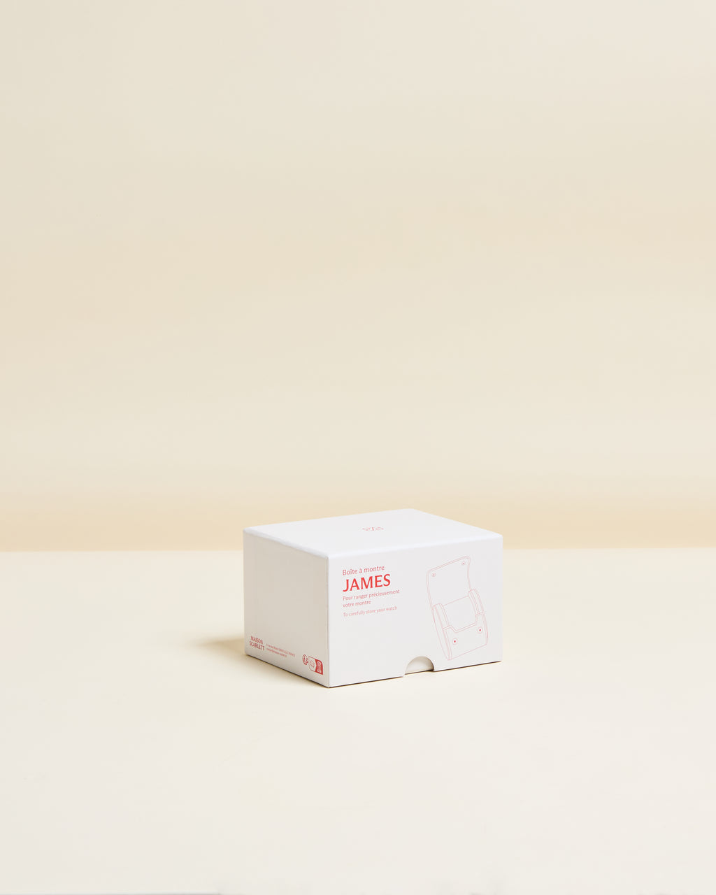 Caja de viaje para un reloj James con 1 compartimento