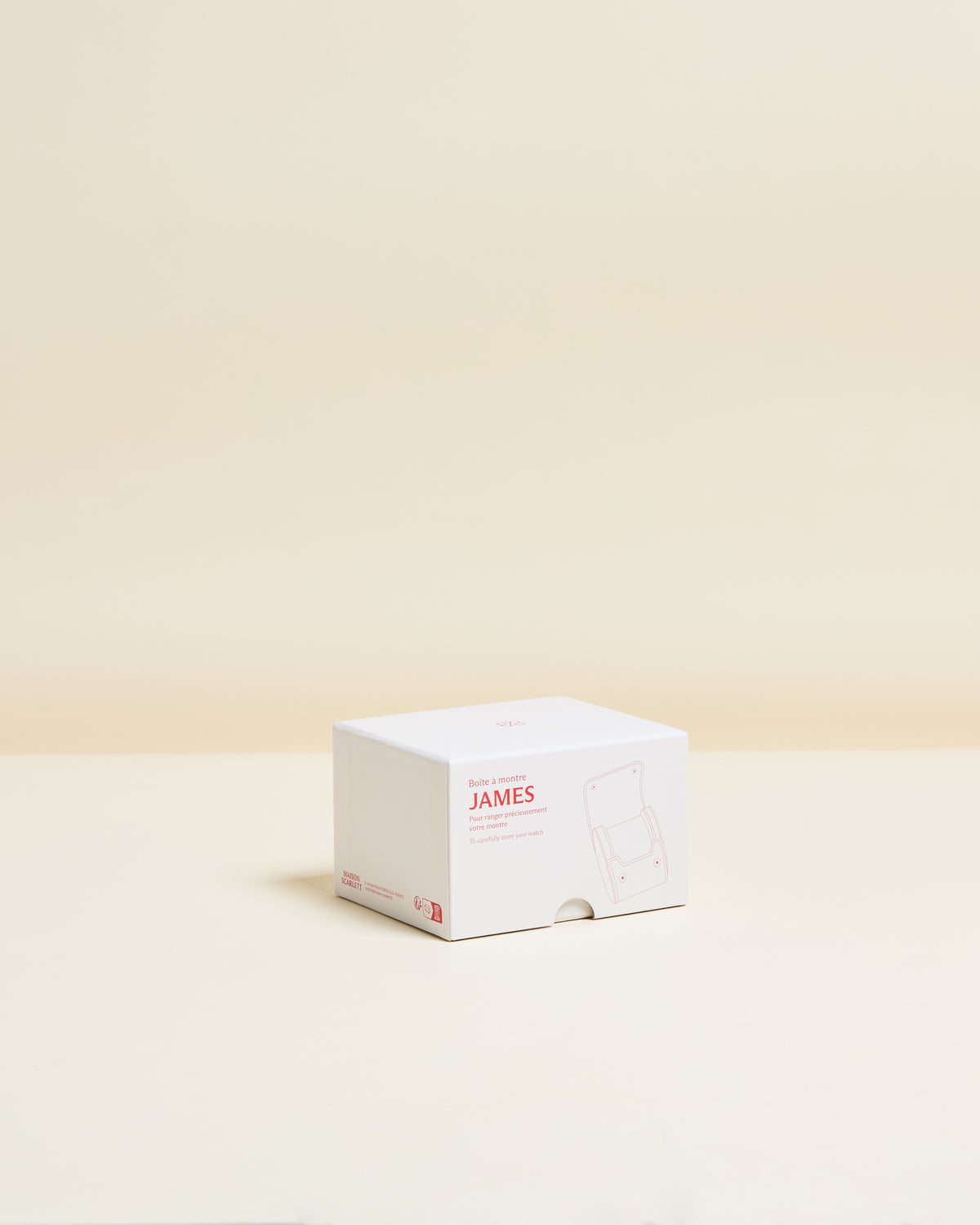 Caja de viaje para un reloj James con 1 compartimento