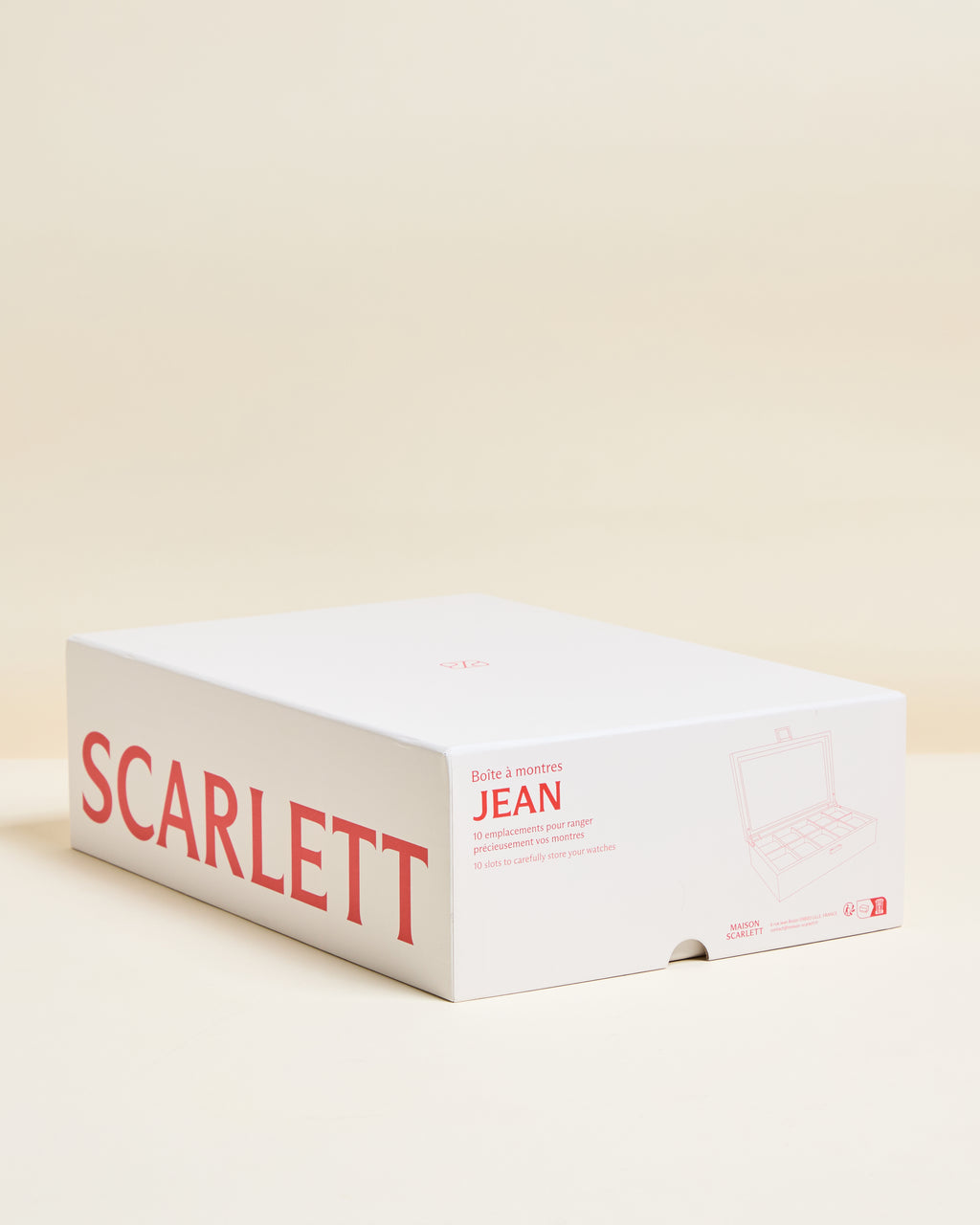Caja para relojes Jean con 10 compartimentos