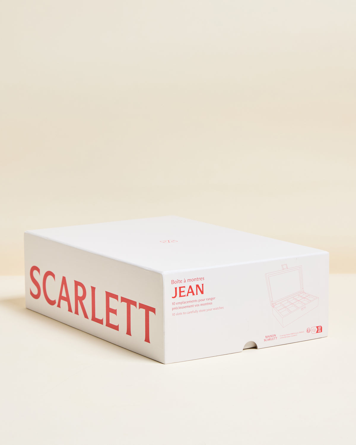 Caja para relojes Jean con 10 compartimentos