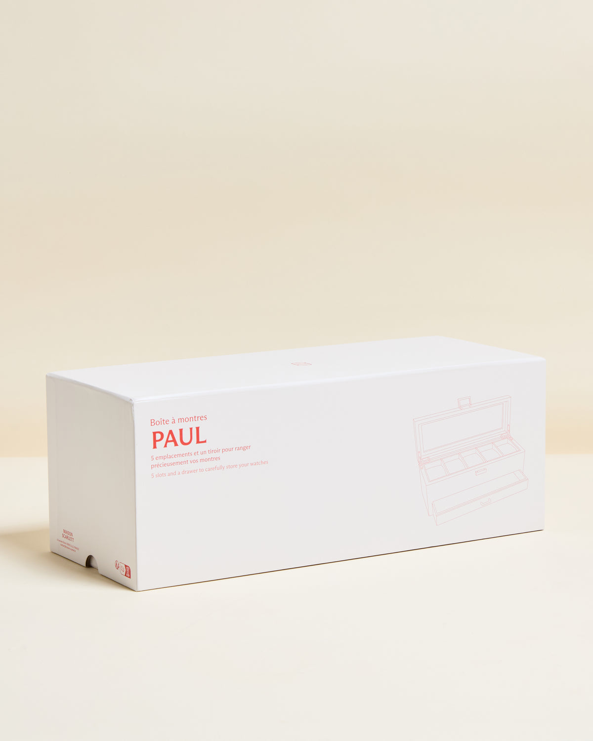 Caja para relojes Paul de 5 compartimentos