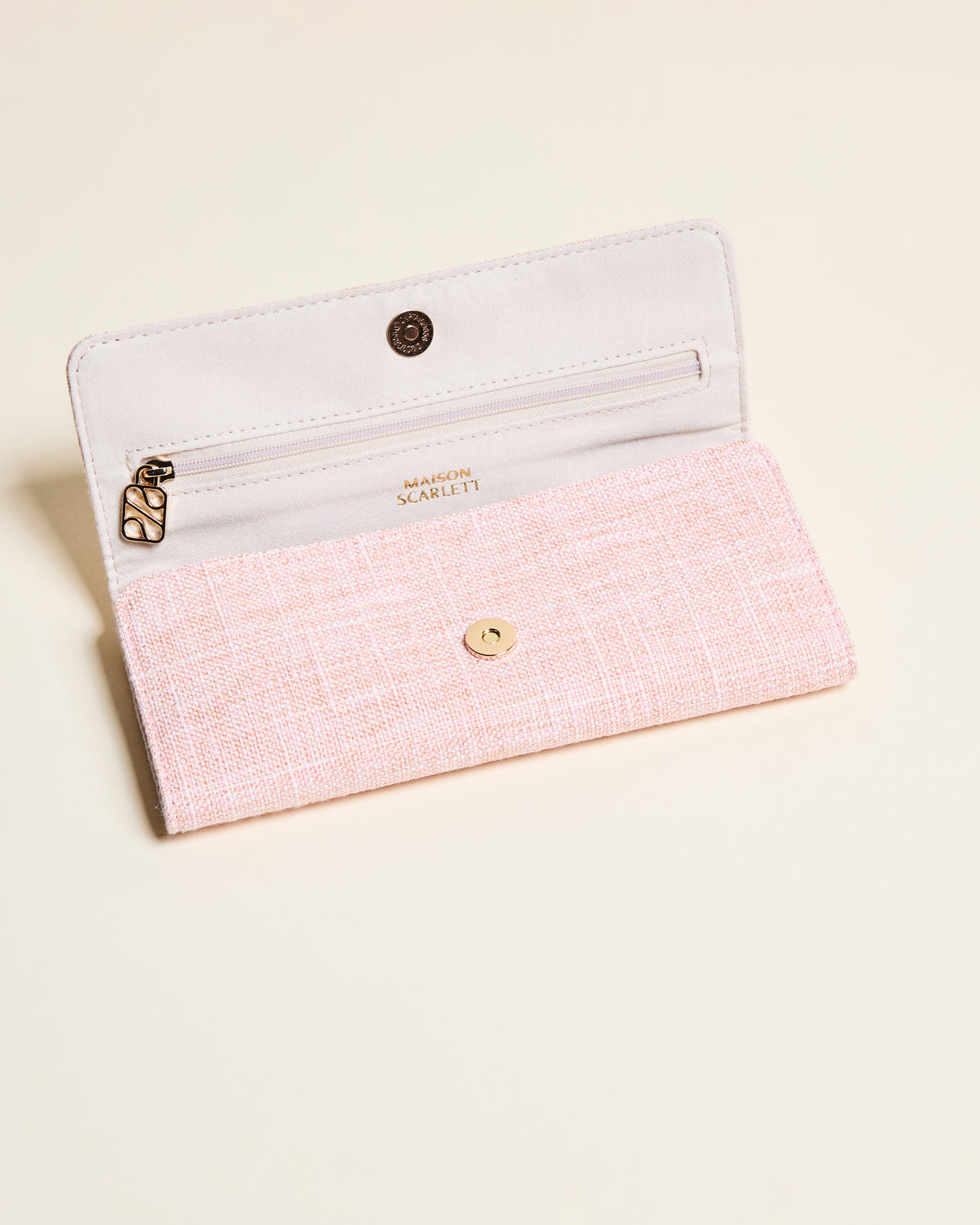 Estuche para joyas Catherine con efecto lino