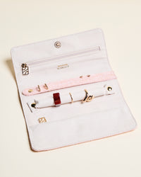 Estuche para joyas Catherine con efecto lino