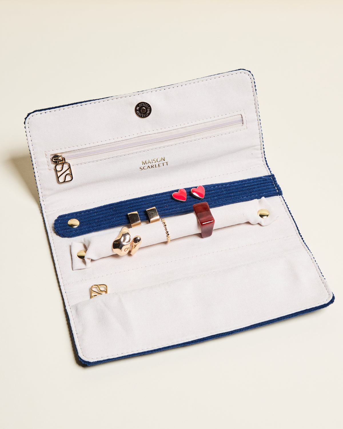 Estuche para joyas Catherine de pana