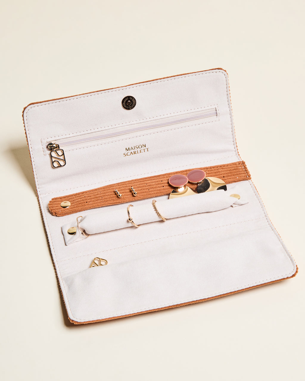 Estuche para joyas Catherine de pana
