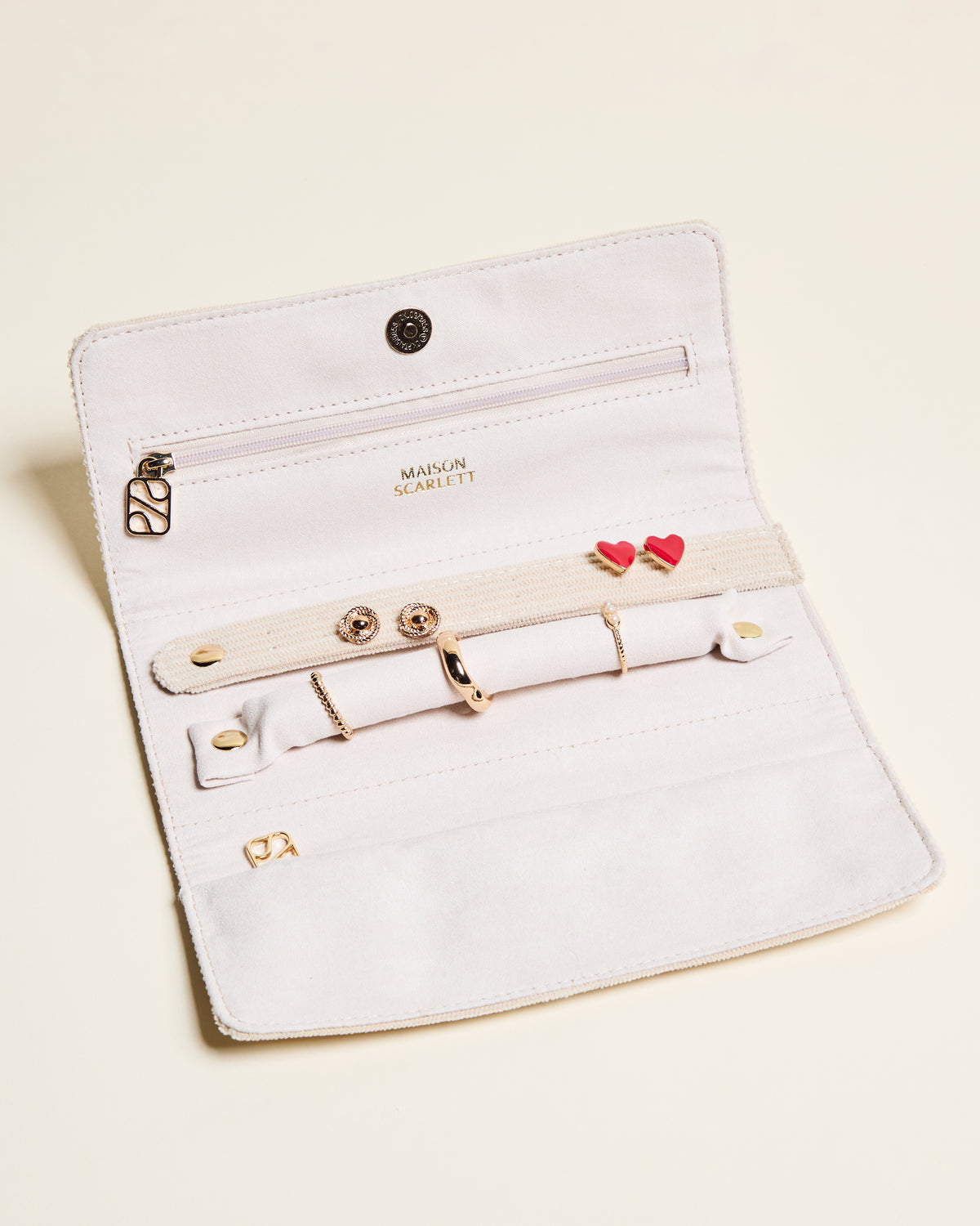 Estuche para joyas Catherine de pana
