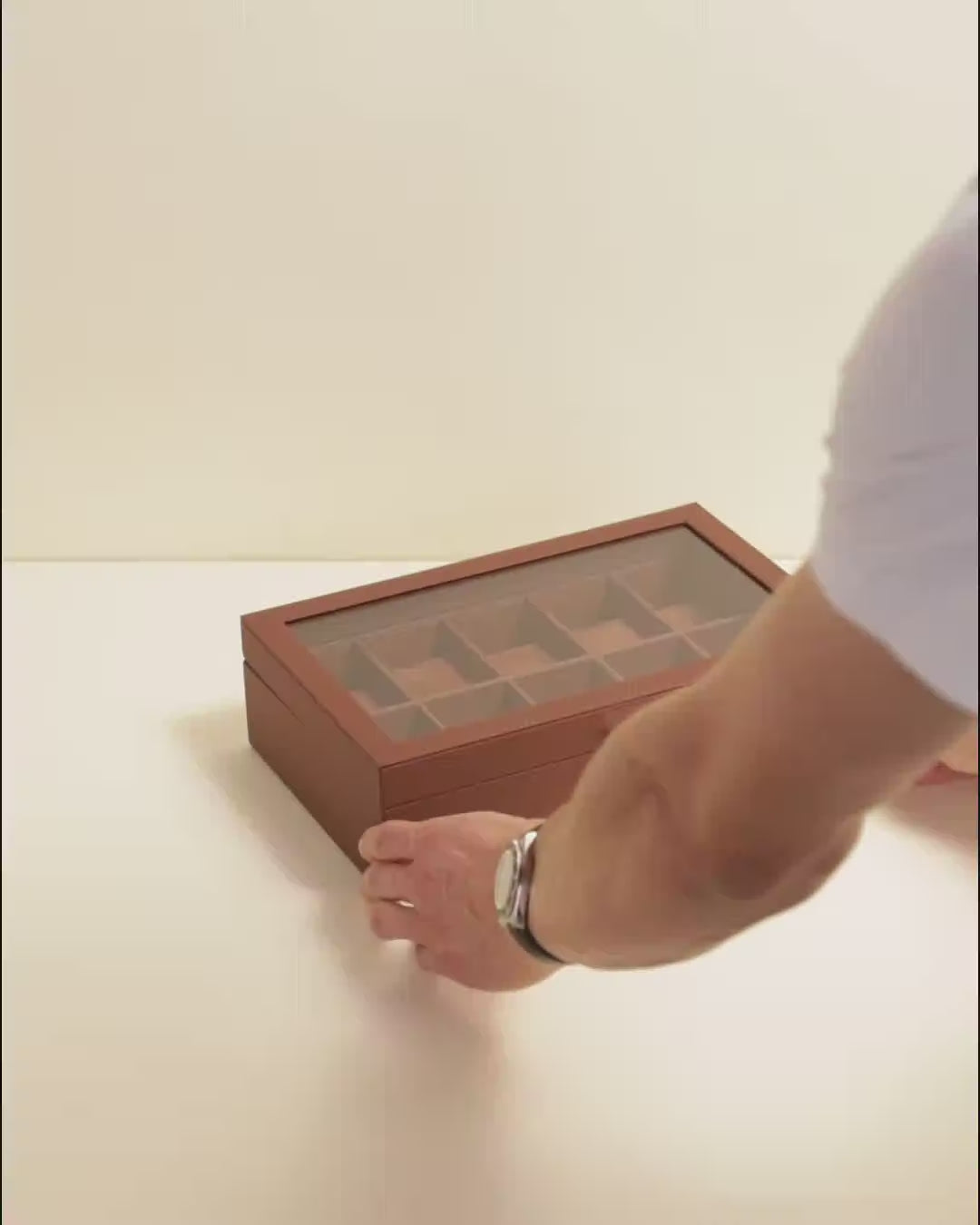 Caja para relojes Jean con 10 compartimentos