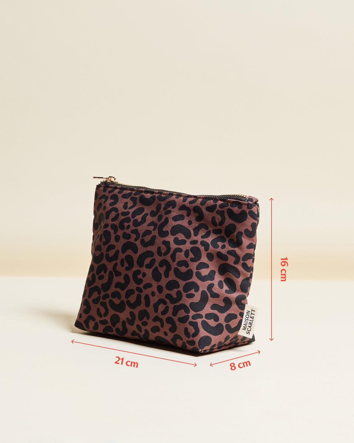 Neceser Adélaïde de leopardo