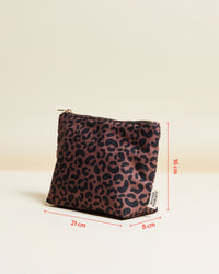 Neceser Adélaïde de leopardo
